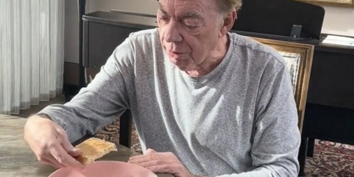 Video: Andrew Lloyd Webber Tries Peanut Butter for the First Time at Age 75