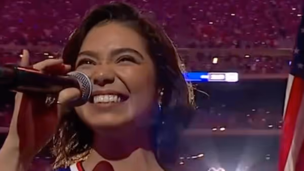 Video: Auliʻi Cravalho Sings the National Anthem at Buffalo Bills vs. Detroit Lions Game Photo