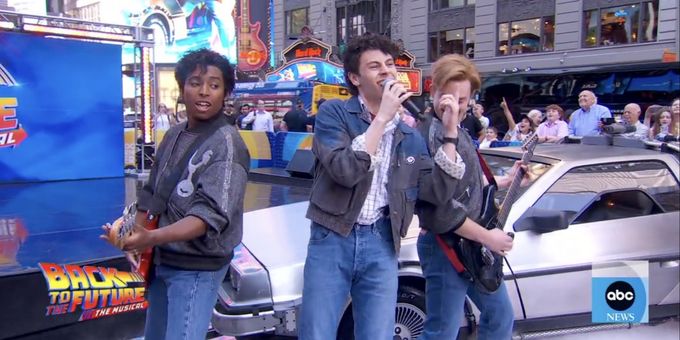 Video: Watch BACK TO THE FUTURE Cast Perform 'The Power of Love' and 'Back In Time' on GMA