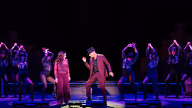 Billy Porter, Billy Zane and Jessica Vosk in BILL PAY THE MUSICAL