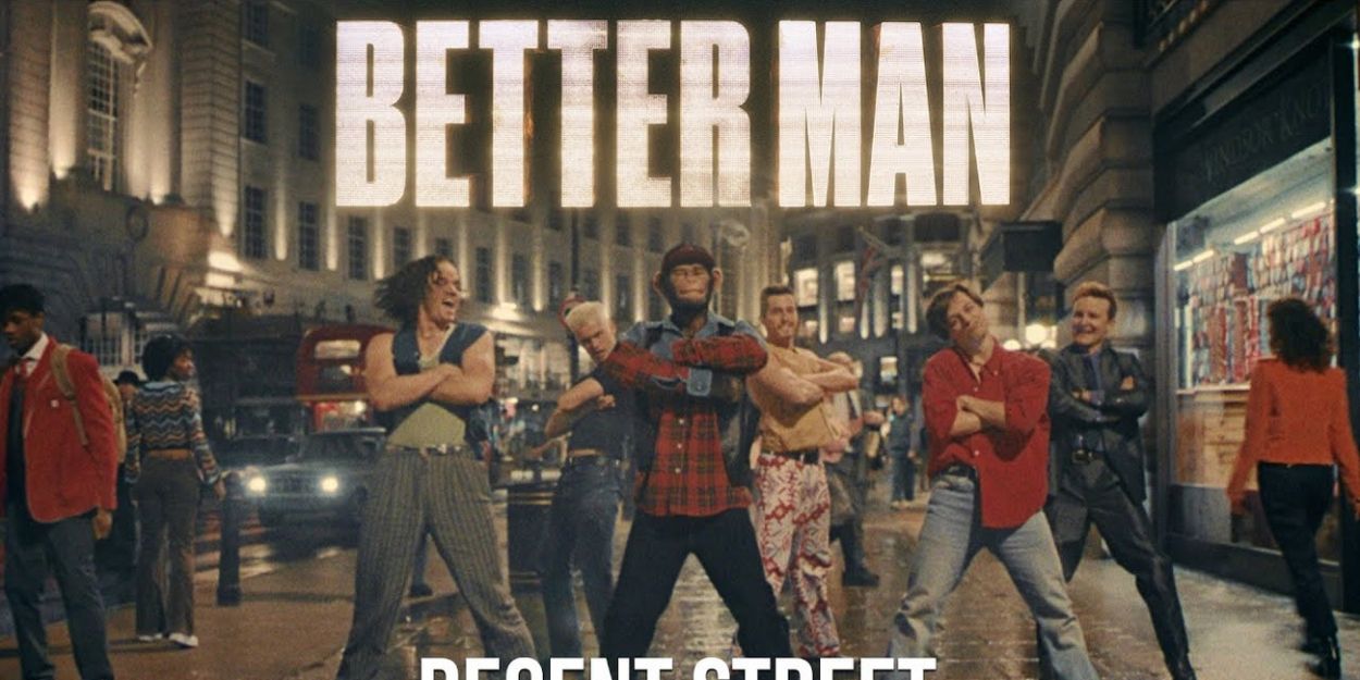 Video: Robbie Williams Sings in 'Regent Street' Dance Sequence From BETTER MAN Video