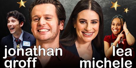 Video: Jonathan Groff and Lea Michele Lead a School Talent Show in CELEBRITY SUBSTITUTE Photo