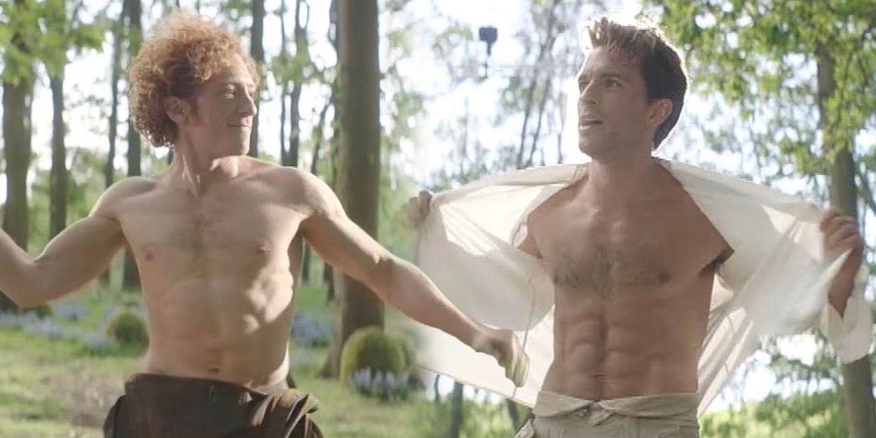 Video: Cut WICKED Scene With Shirtless Jonathan Bailey & Ethan Slater Released Video