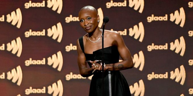 Video: Cynthia Erivo Accepts GLAAD's Stephen F. Kolzak Award
