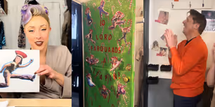 Video: DEATH BECOMES HER Cast Celebrates the Holidays With Dressing Room Door Decorations