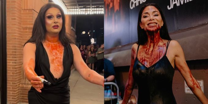 Video: DRAG THE MUSICAL's Jan Sport Honors Nicole Scherzinger's Bloody Stage Door Look