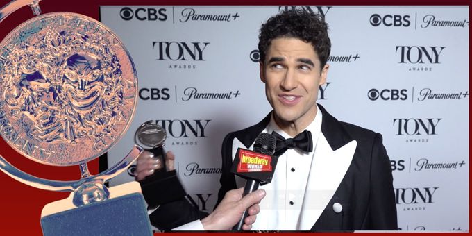 Video: Darren Criss Reacts to Tony Win for Best Leading Actor in a Musical