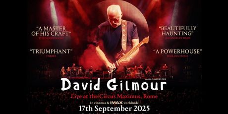 Video: Watch the Trailer for David Gilmour LIVE AT THE CIRCUS MAXIMUS, ROME Concert Film Photo
