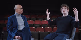 Video: How Ethan Slater Found the Man Behind the Mime in MARCEL ON THE TRAIN Video