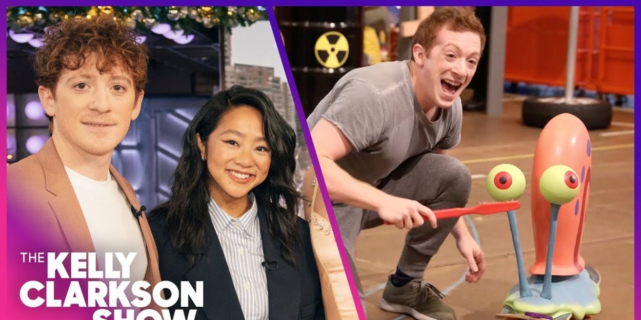 Video: SPONGEBOB's Ethan Slater & Stephanie Hsu Reunite on THE KELLY CLARKSON SHOW Video