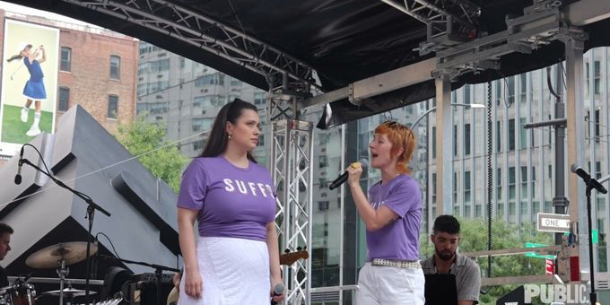 Video: Hawley Gould and Monica Tulia Ramirez Sing 'Show Them Who You Are' From SUFFS at The Public Theater Block Party