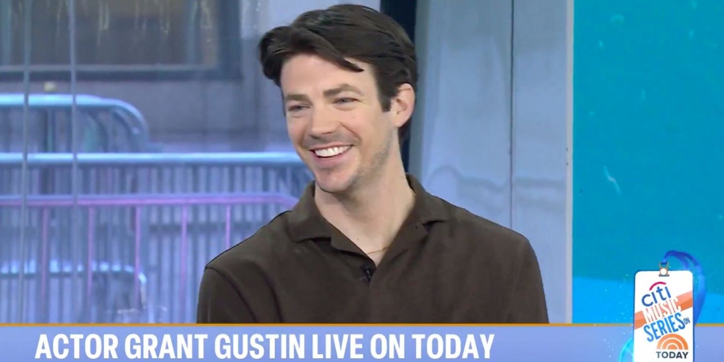Video: Grant Gustin Teases His WATER FOR ELEPHANTS Trapeze Stunts  Image