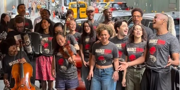 Video: HADESTOWN Cast Marks Seven Years On Broadway With Outdoor Performance At Walter Kerr Theatre Photo