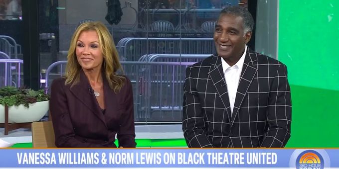 Video: Vanessa Williams & Norm Lewis Talk Representation on Broadway With Black Theatre United on the TODAY SHOW