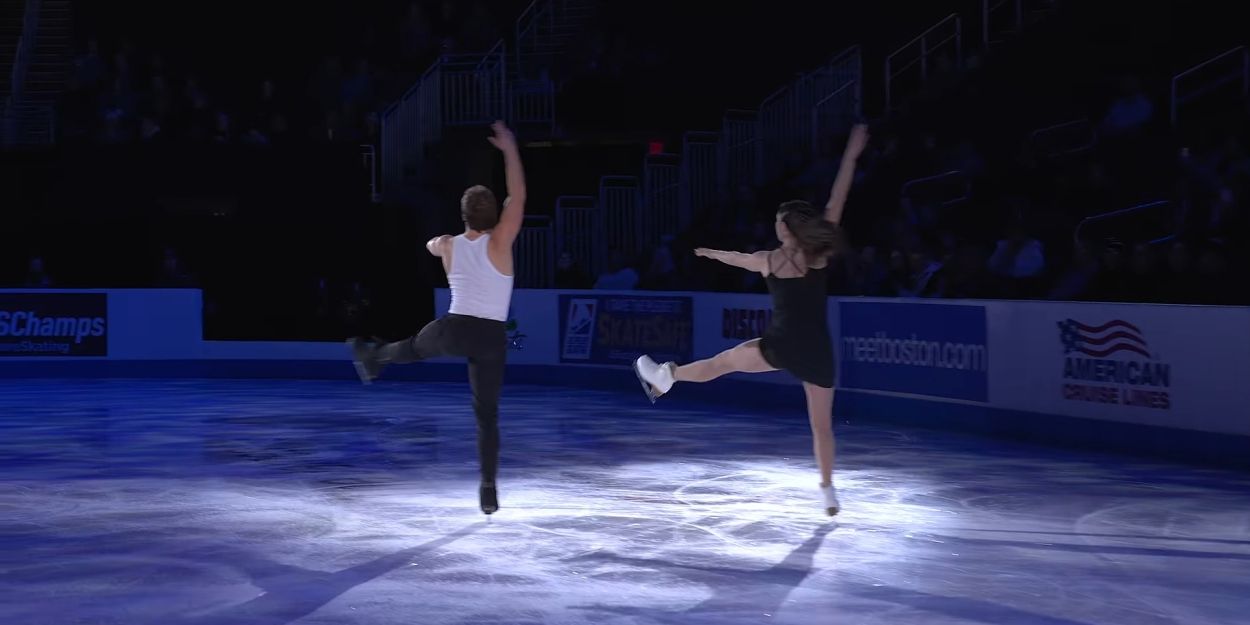 Video: Ice Skaters Caroline Green and Michael Parsons Perform to SUNSET BOULEVARD Video