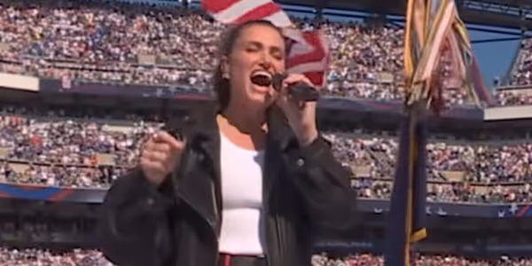 Video: Idina Menzel Performs National Anthem at Fourth of July FIFA World Cup Match Photo