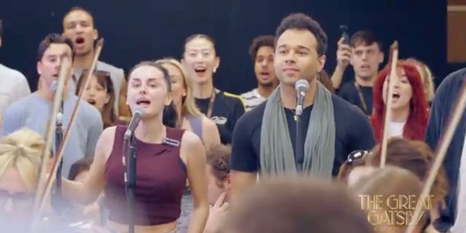 Video: Inside THE GREAT GATSBY's London Sitzprobe With Corbin Bleu, Jamie Muscato & Frances Mayli