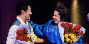 Video: John Cameron Mitchell & Simu Liu Take First Bows in OH, MARY!