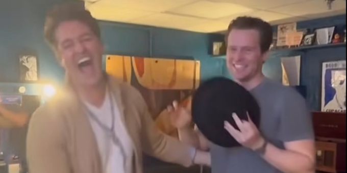 Video: Jonathan Groff Passes the Fedora To New JUST IN TIME Star Matthew Morriso Photos