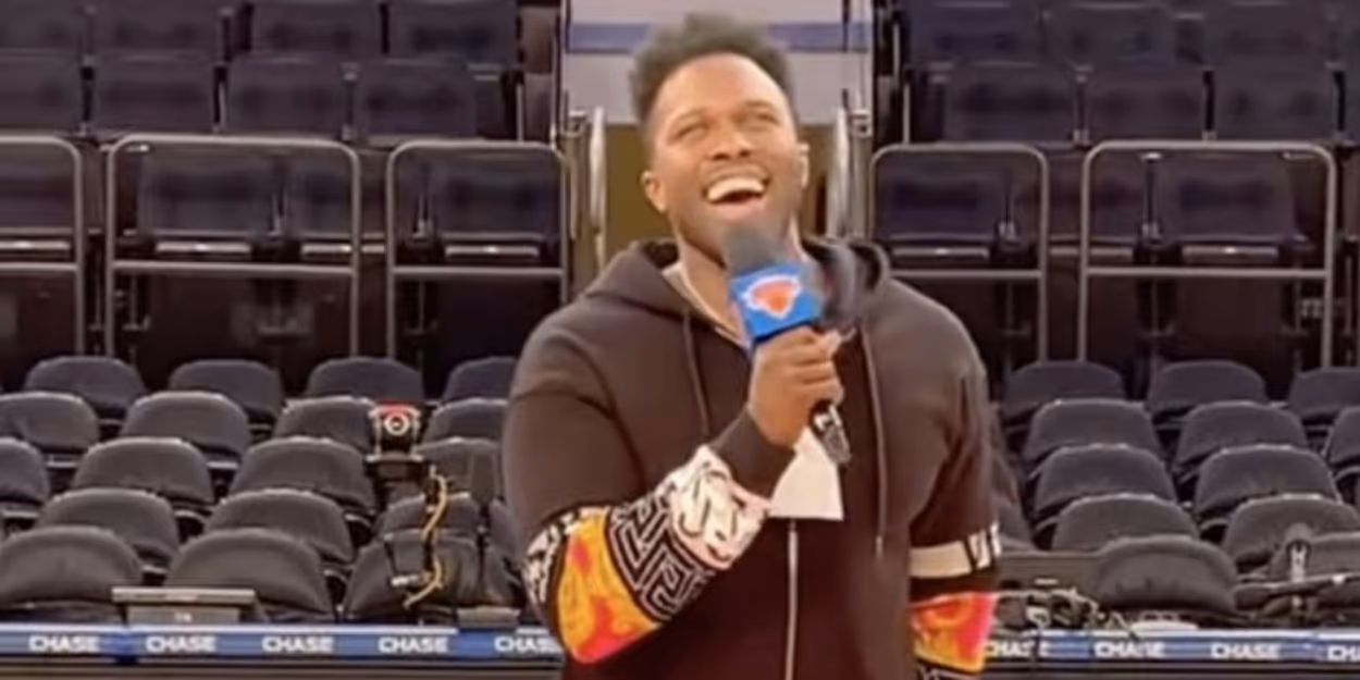 Video: Joshua Henry Sings the National Anthem at the Knicks Game Video