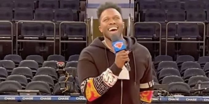 Video: Joshua Henry Sings the National Anthem at the Knicks Game