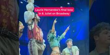Video: Laurie Hernandez Takes Her Final Bow in & JULIET on Broadway