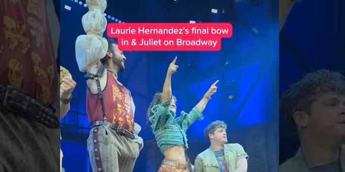 Video: Laurie Hernandez Takes Her Final Bow in & JULIET on Broadway