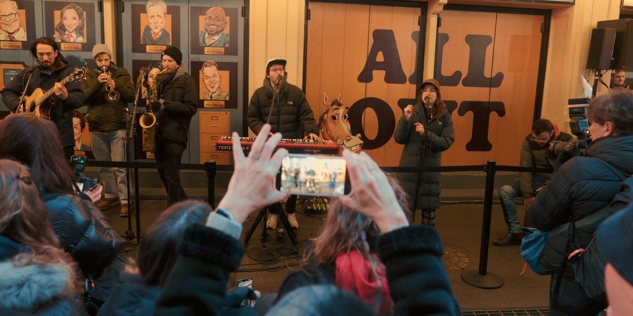 Video: Lawrence Celebrates ALL OUT's First Broadway Performance with Pop-Up Concert Video