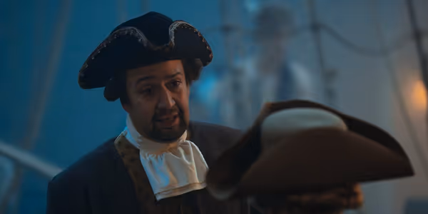 Video: Lin-Manuel Miranda Stars as a Boston Tea Party Leader in Larry David Historical Comedy Photo