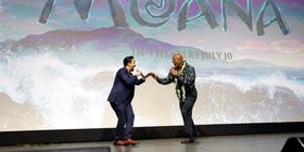 Lin-Manuel Miranda and Dwayne Johnson Perform MOANA's 'You're Welcome'