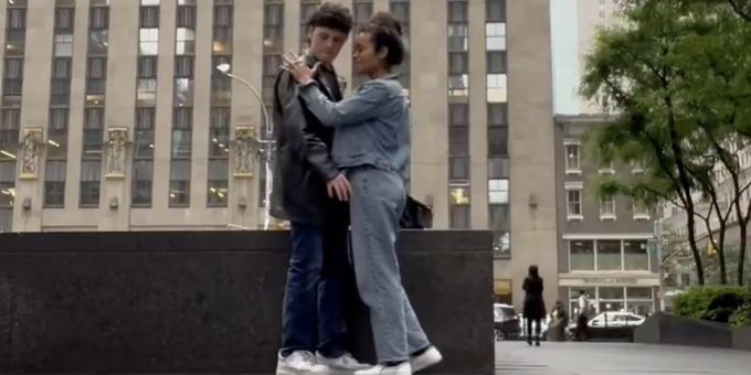 Video: Lorna Courtney & Casey Likes Rehearse For HEATHERS Outside of Radio City