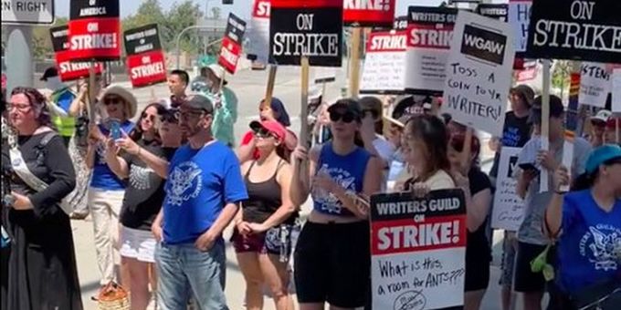 Video: Picketers Sing 'Do You Hear the People Sing' From LES MISERABLES Outside of Universal Studios Amid WGA & SAG-AFTRA Strike