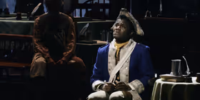 Praise Oranika Sings 'Momma Look Sharp' as the Courier in 1776