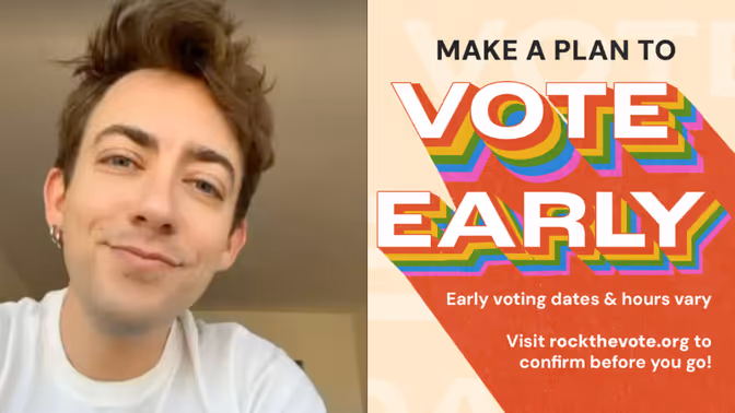 THE ROCKY HORROR SHOW Star Kevin McHale to Vote Early With Rock the Vote