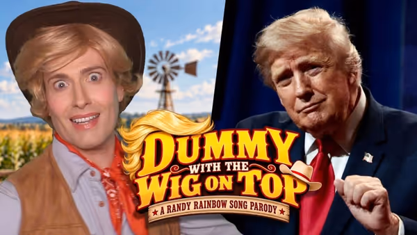 Video: Randy Rainbow Parodies OKLAHOMA! With 'Dummy with the Wig On Top' Photo