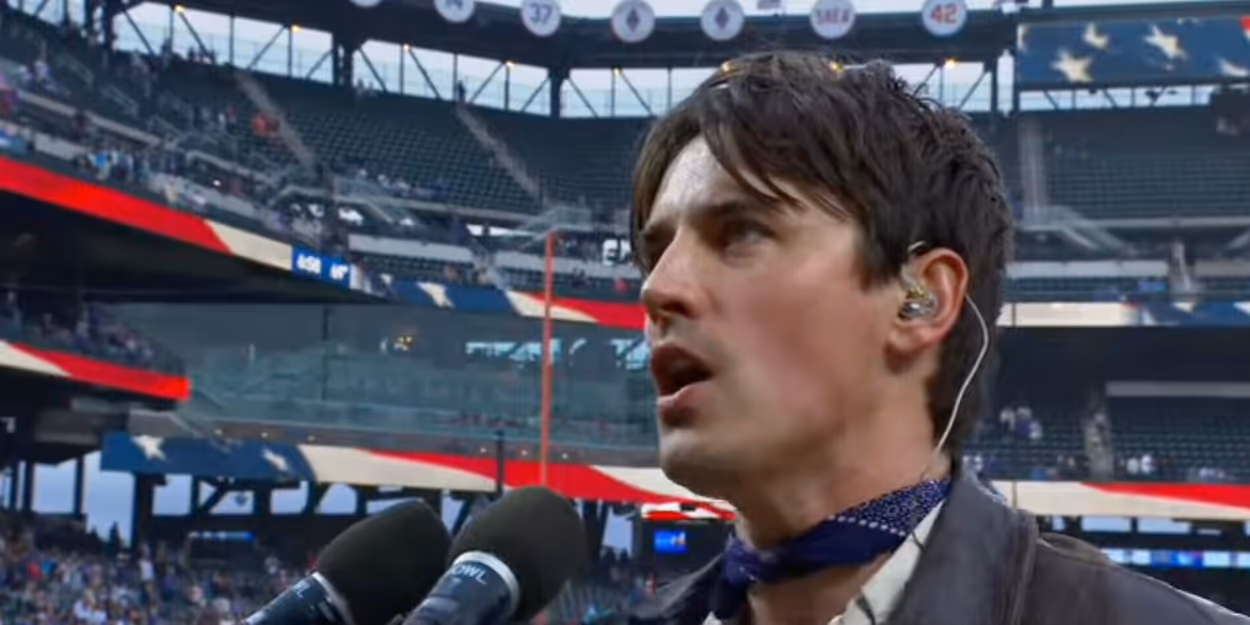 Video: Reeve Carney Sings the National Anthem for the New York Mets Video