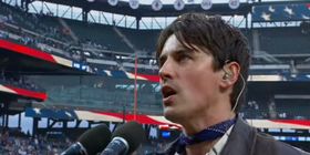 Reeve Carney Sings the National Anthem for the New York Mets