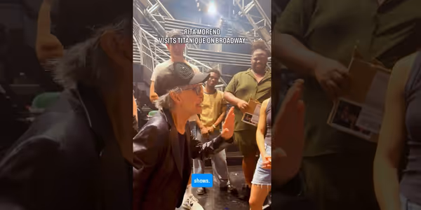 Video: Watch Rita Moreno Visit TITANIQUE on Broadway Photo