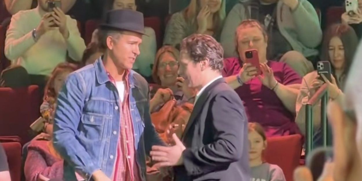 Video: Ryan Reynolds Bids $25K For Jonathan Groff's Hat at JUST IN TIME Video