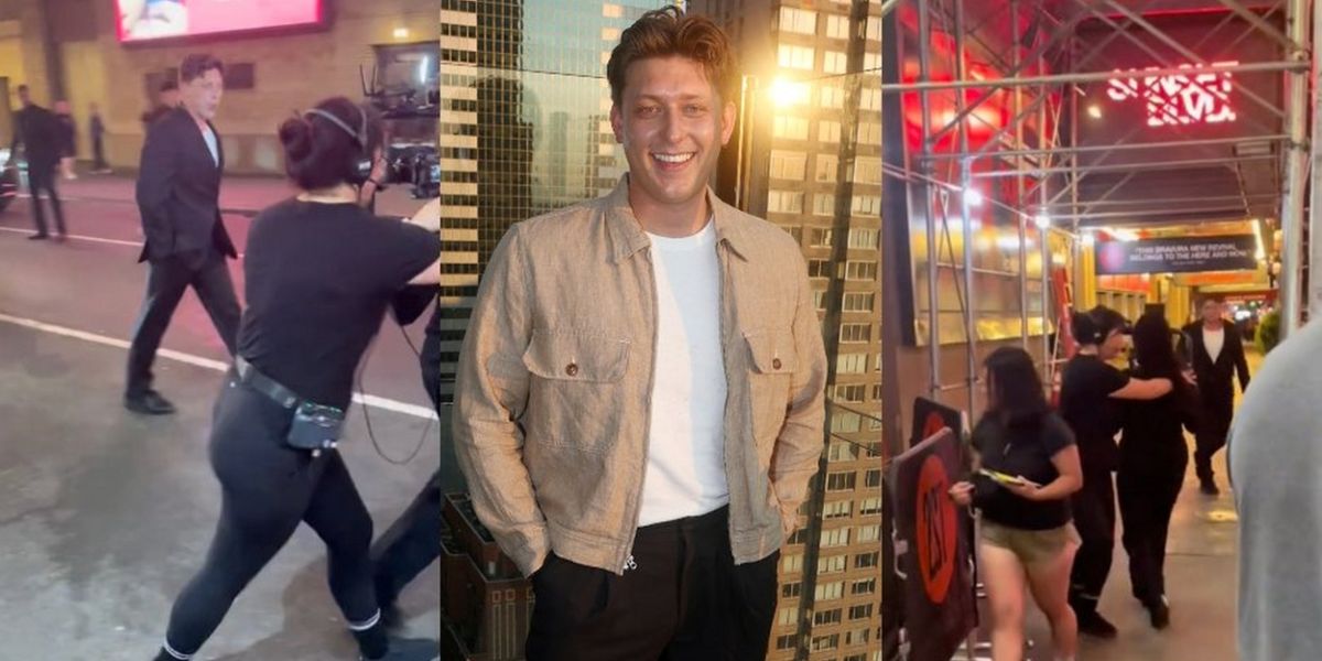 Video: SUNSET BOULEVARD Cast Seen Rehearsing Title Number Outside the Theatre