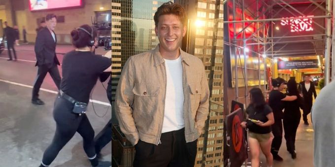 Video: SUNSET BOULEVARD Cast Seen Rehearsing Title Number Outside the Theatre