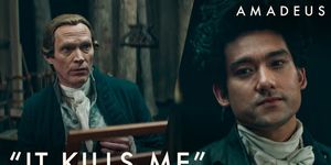 Video: Watch a Clip From AMADEUS Featuring Will Sharpe and Paul Bettany