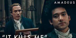 Video: Watch a Clip From AMADEUS Featuring Will Sharpe and Paul Bettany