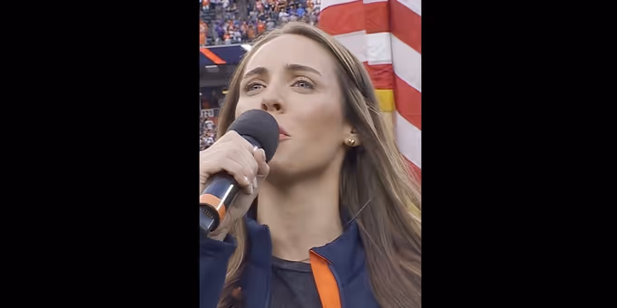 Video: THE OUTSIDERS' Emma Hearn Sings Anthem at Broncos Game in Denver
