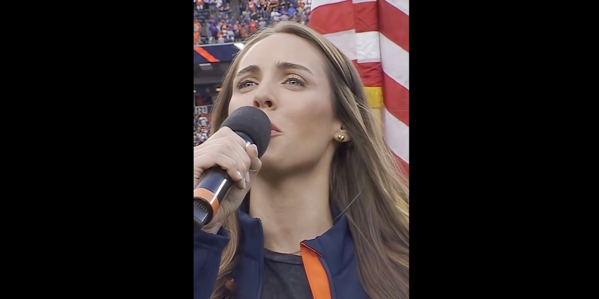 Video: THE OUTSIDERS’ Emma Hearn Sings Anthem at Broncos Game in Denver Video: THE OUTSIDERS’ Emma Hearn Sings Anthem at Broncos Game in Denver