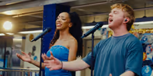 Video: TWO STRANGERS Stars Perform in the Times Square Subway Station