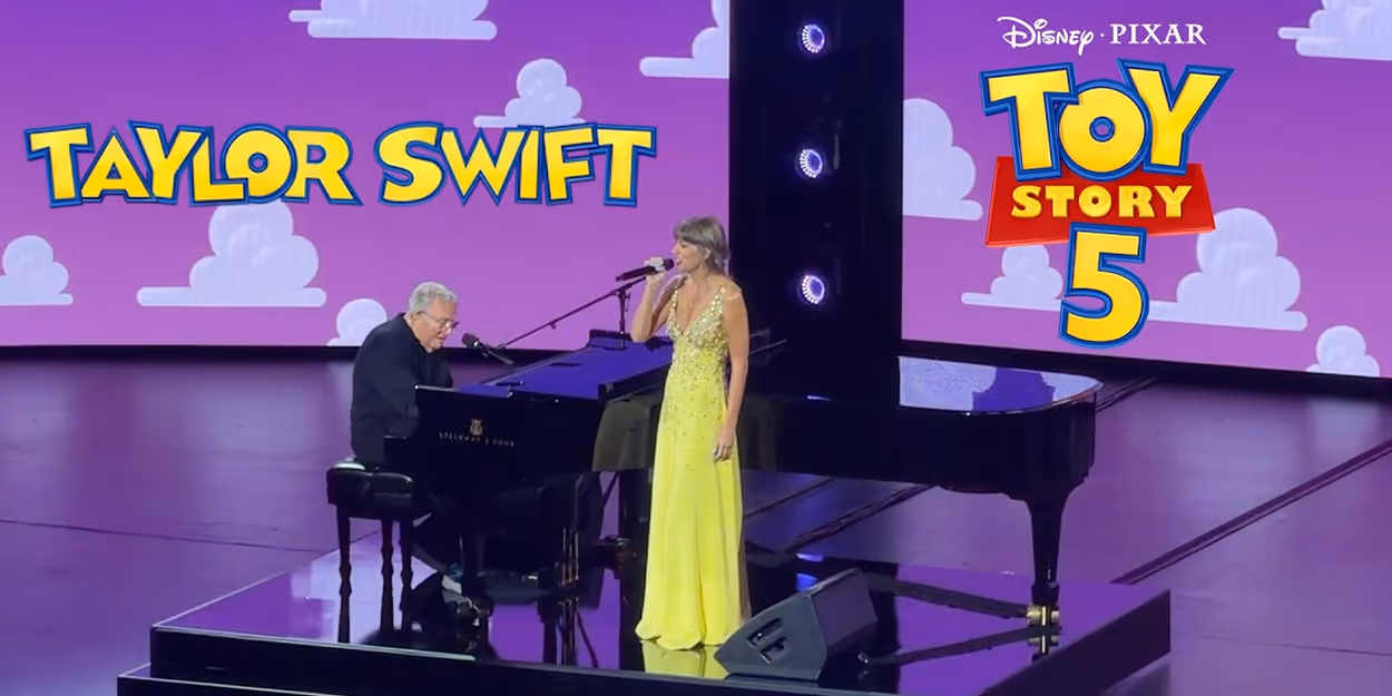 Video: Taylor Swift Surprises Attendees with Performance of New TOY STORY 5 Song at… Video
