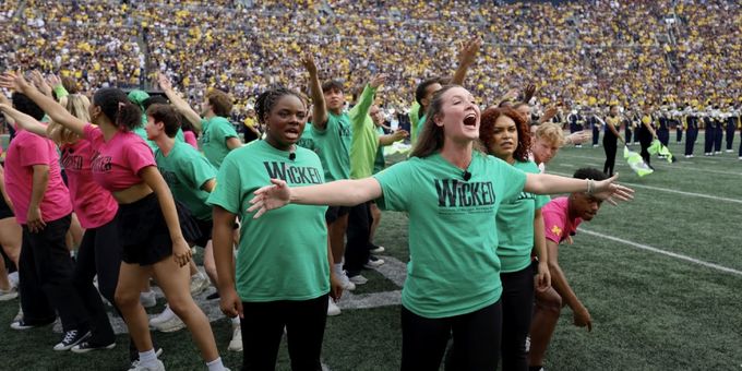 Video: University of Michigan Presents WICKED Halftime Show