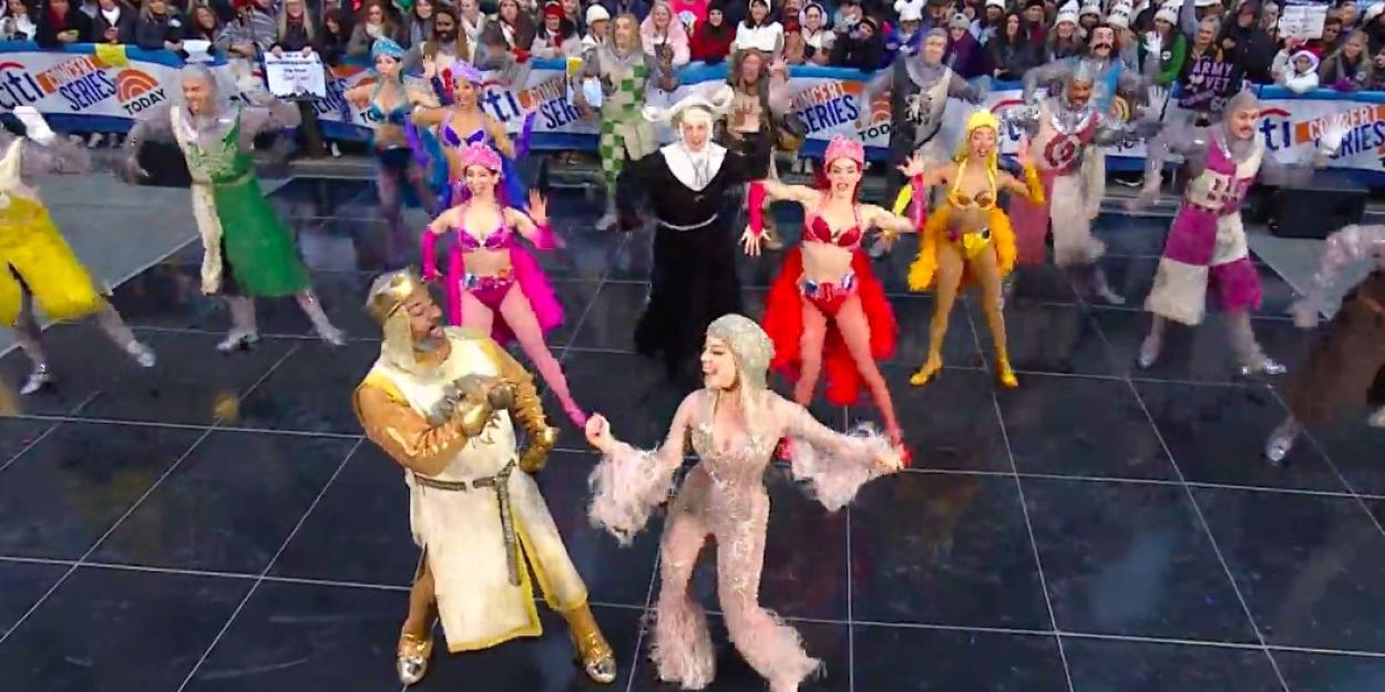 Video: Watch SPAMALOT Perform 'Knights of the Roundtable' on TODAY  Image