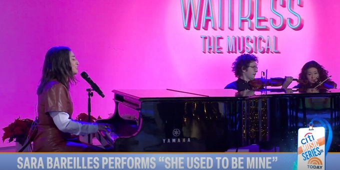Video: Watch Sara Bareilles Perform 'She Used to Be Mine' on TODAY Ahead of the WAITRESS Movie Theater Release